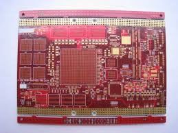 6 layer 1.2MM Main Board for Industry Control PCB Red Solder Mask , FR-4 base