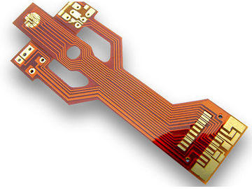 1 OZ Rigid Flexible PCB Board Polyimide / FR4 , Gold plating