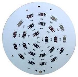 ISO9001-2000 White Chemical Gold  FR4 Halogen Free High density LED pcb circuit board