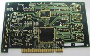 20 Um Circuit Geometries Black Prototype Pcb Fabrication From Surface To Surface Ts16949